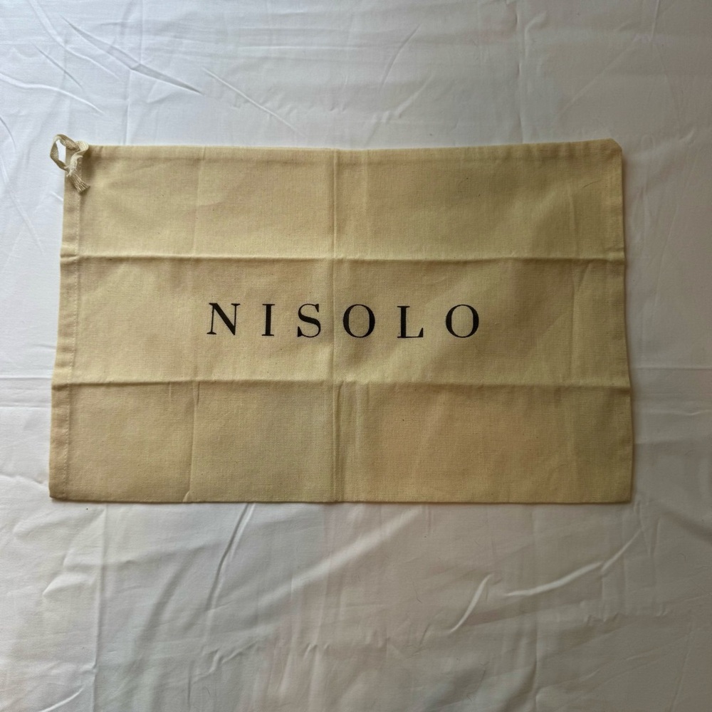 Nisolo Beige Drawstring Dust Bag
